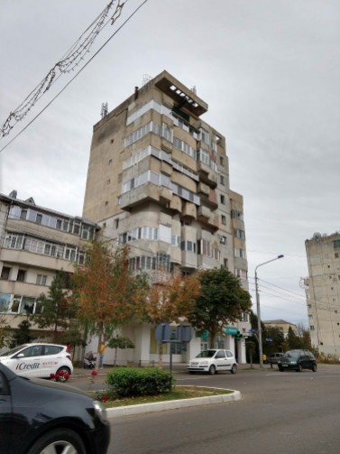 Never-ending Soviet Era housing shows some refurbishing and individualization since the Revolution, but we think that the architectural style is still awful.