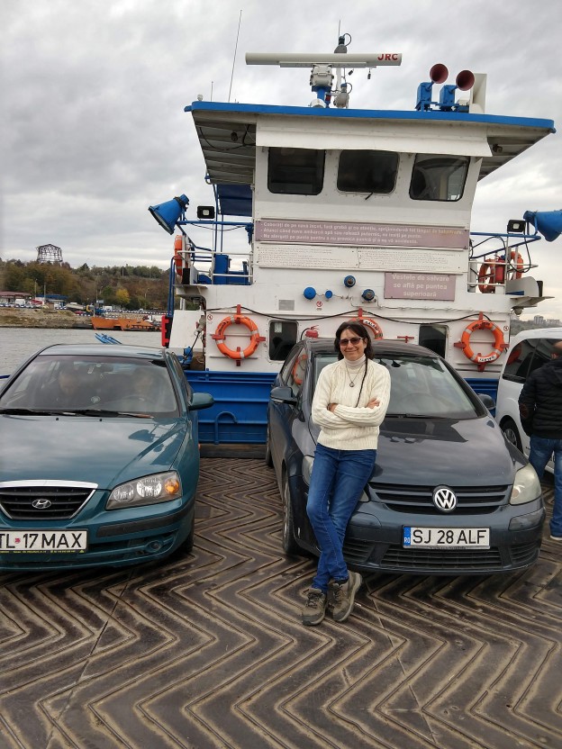 We crossed the Danube on this ferry from Galati to the Danube Delta